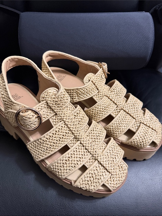 wild fable Shoes - wild fable woven tan fisherman sandals